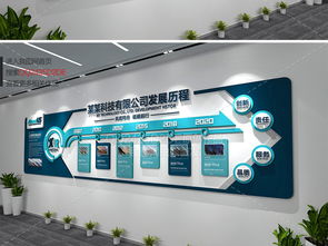 企業(yè)文化墻與宣傳欄設(shè)計 發(fā)展歷程展示與高清資源下載